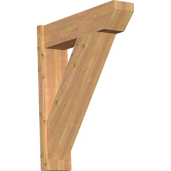 Ekena Millwork Traditional Slat Smooth Outlooker, Western Red Cedar, 7 1/2"W x 28"D x 34"H OUT08X28X34TRA06SWR - main
